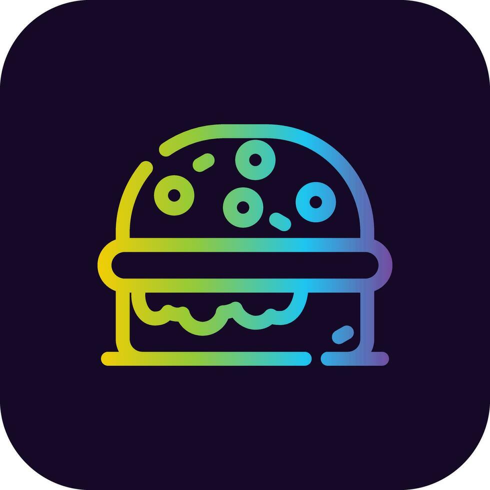 diseño de icono creativo de hamburguesa vector