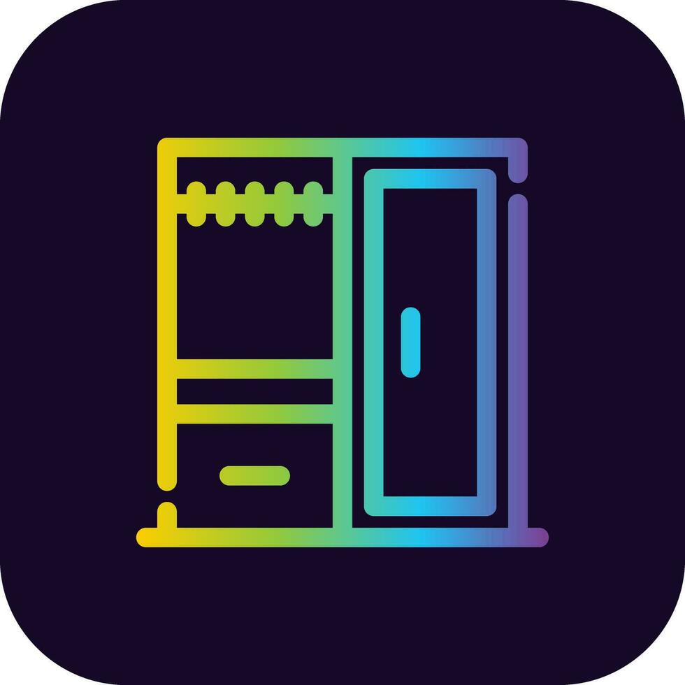 Wardrobe Creative Icon Design vector