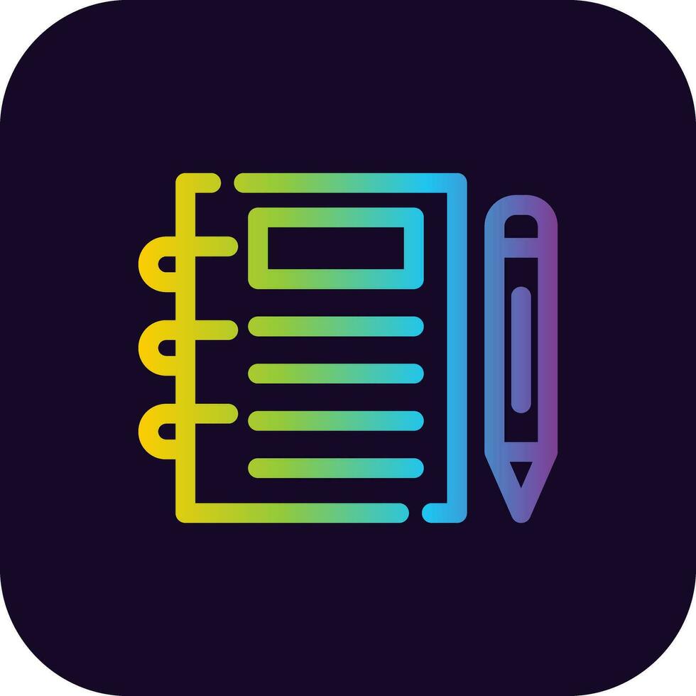 Notebook Creative Icon Design vector