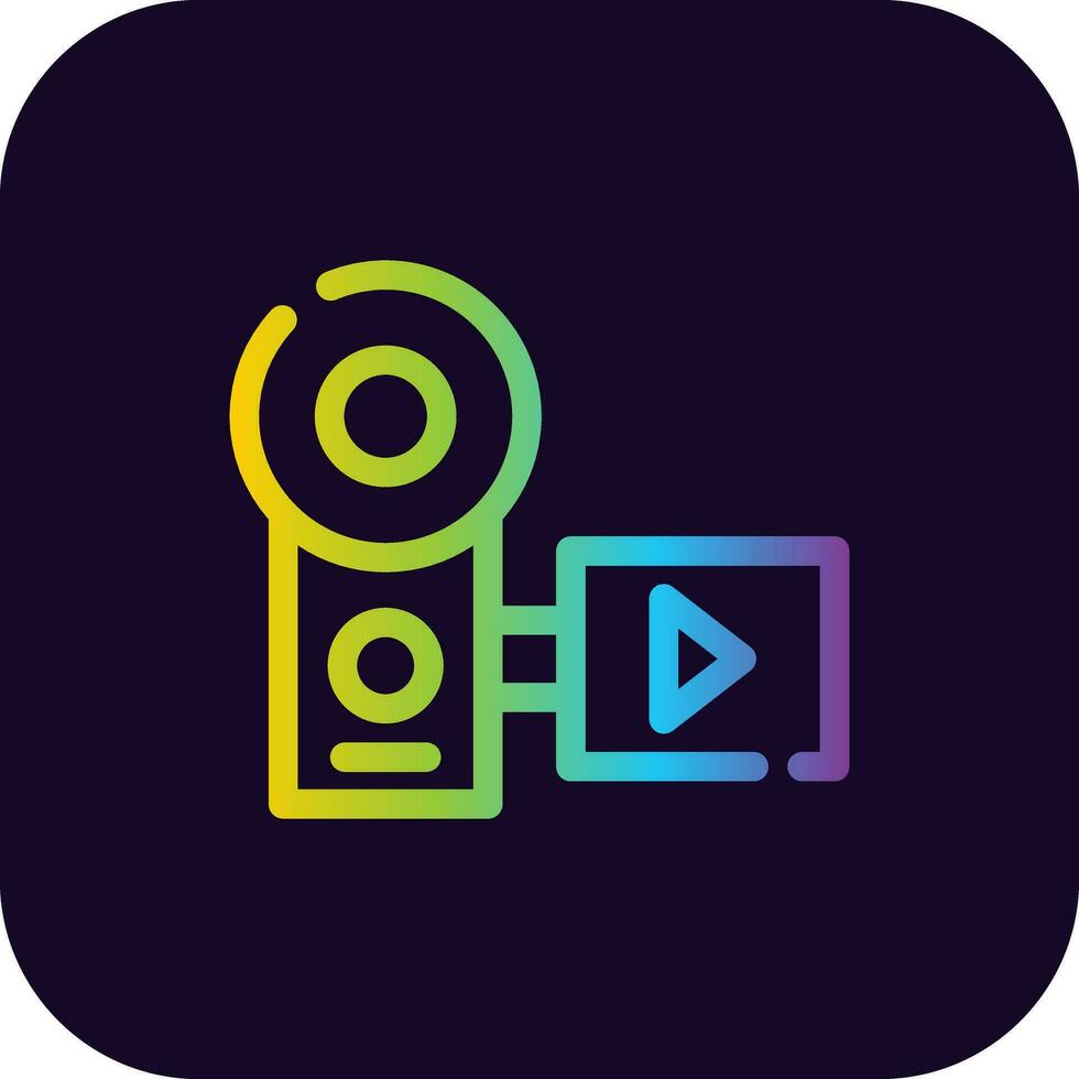 Camcorder Creative Icon Design vector