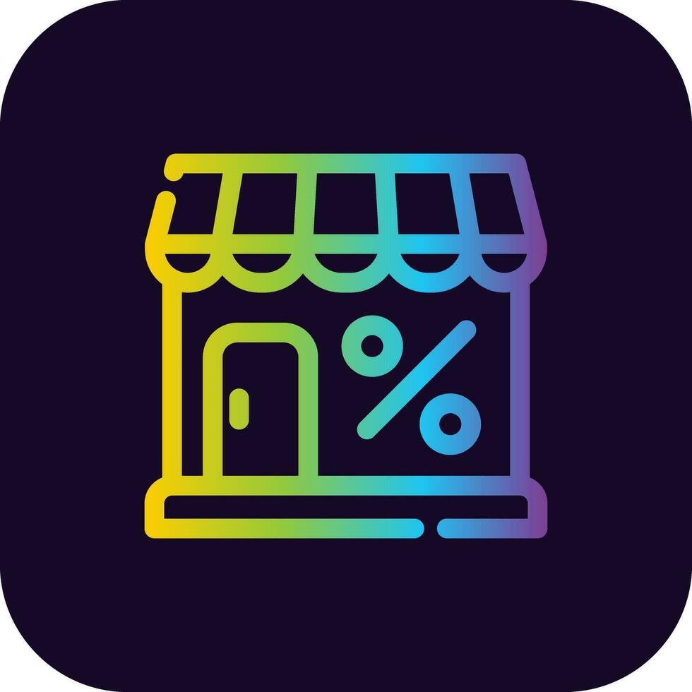 Store Creative Icon Design vector