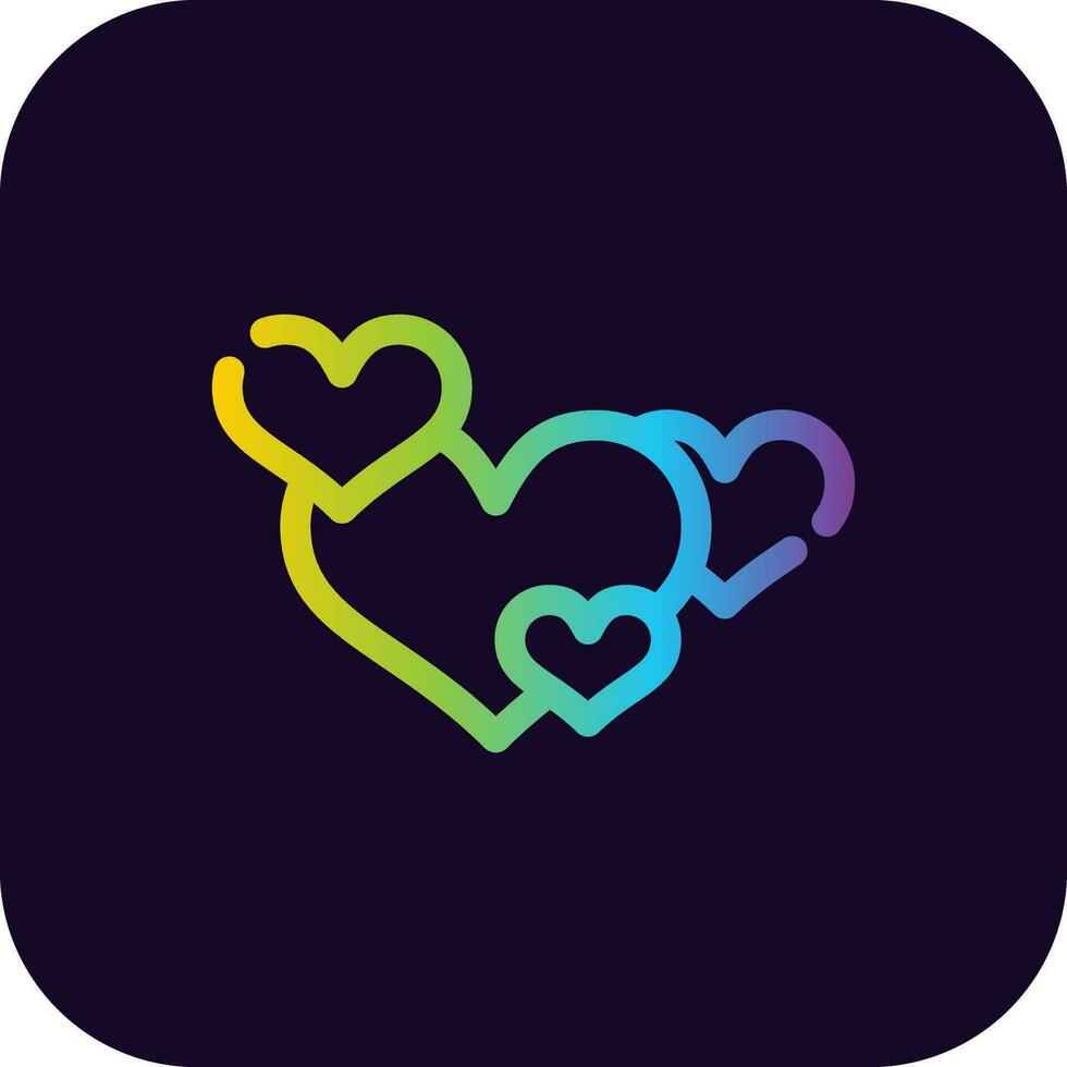 Hearts Creative Icon Design vector