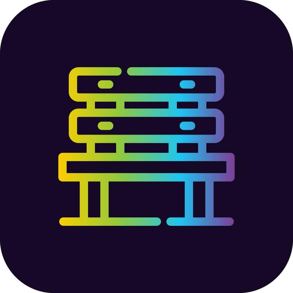 Bench Creative Icon Design vector