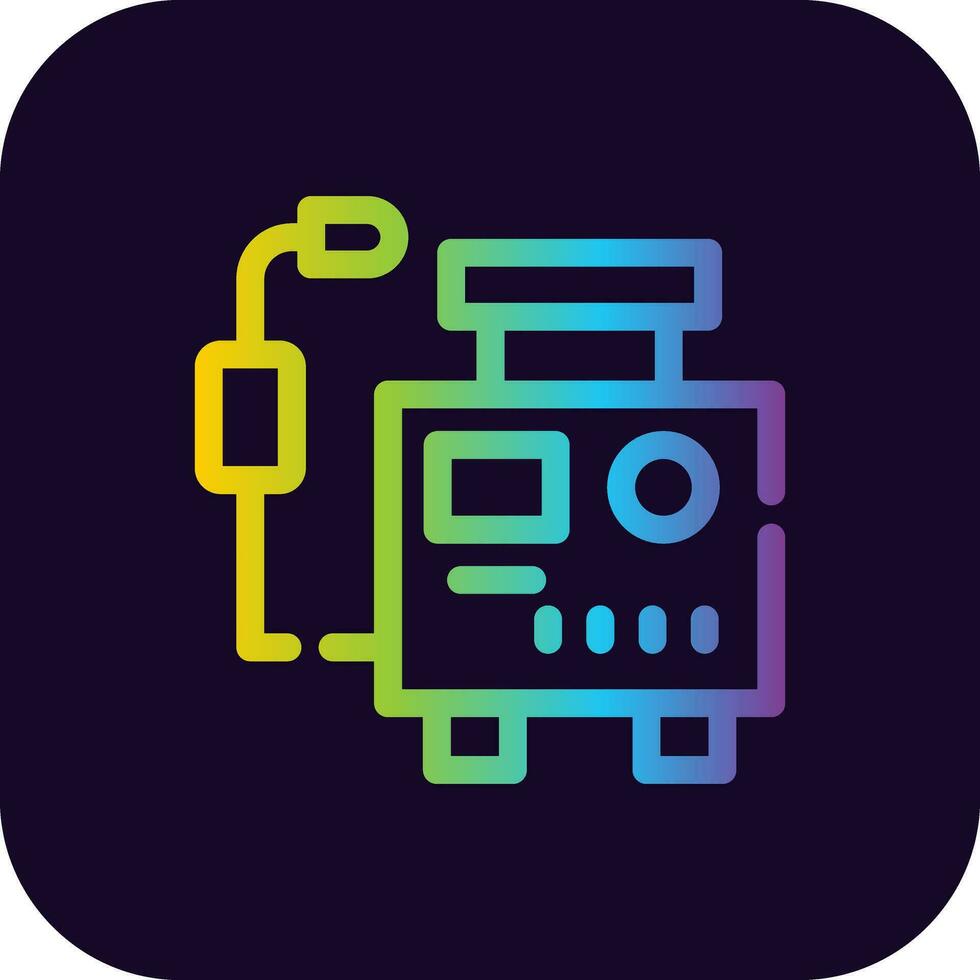 Welding Machine Creative Icon Design vector