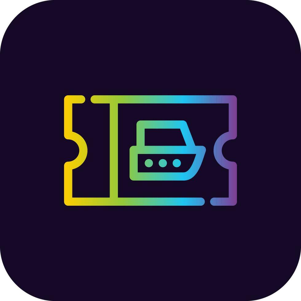 Ticket Creative Icon Design vector