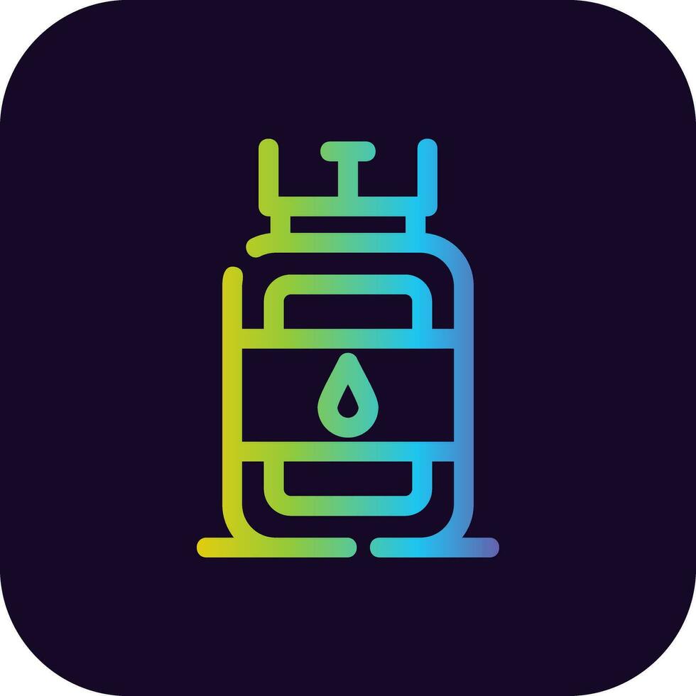 Gas Cylinder Creative Icon Design vector