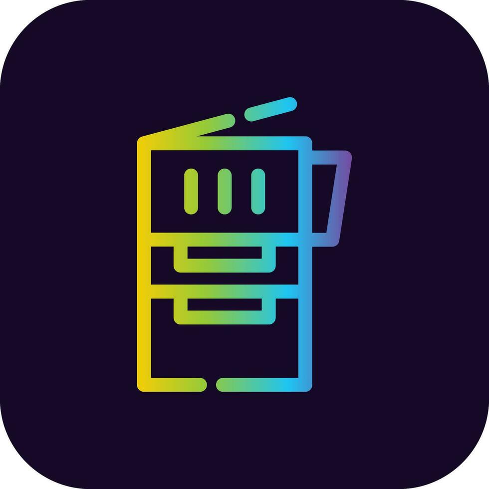 Copy Machine Creative Icon Design vector
