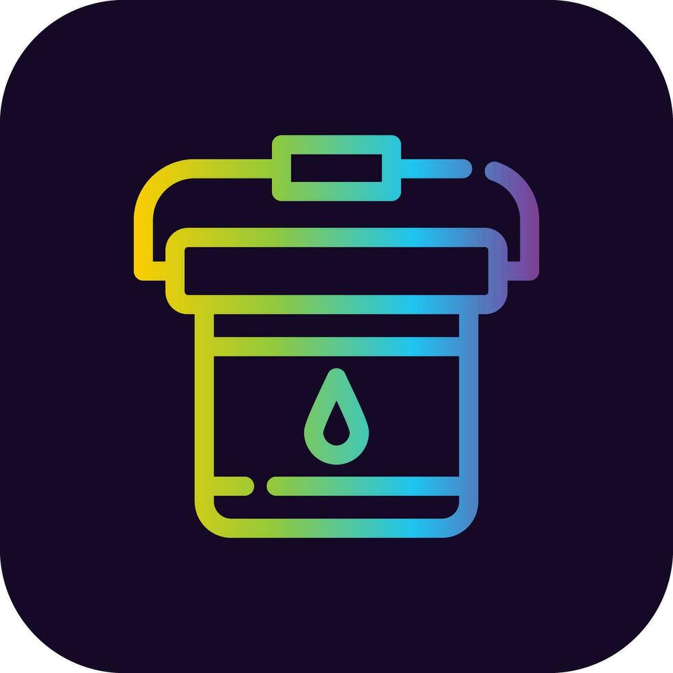 Paint Bucket Creative Icon Design vector