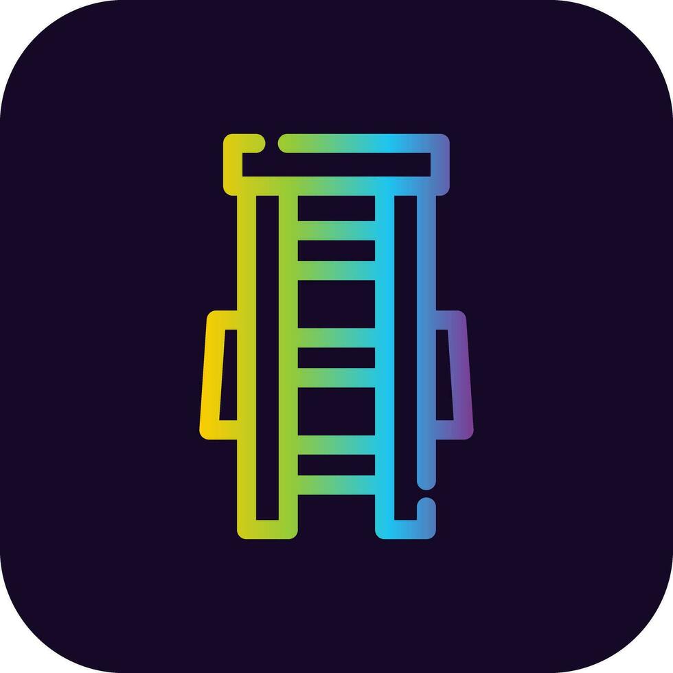 diseño de icono creativo de escalera vector