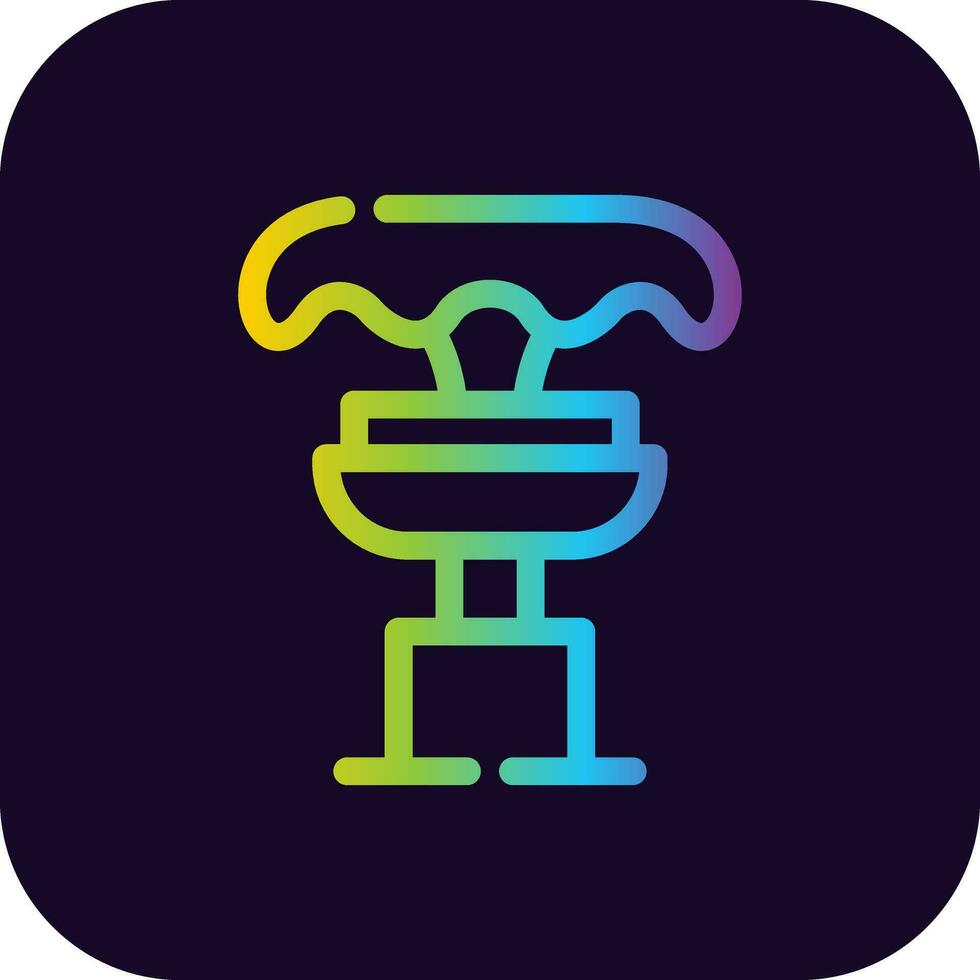 Fountain Creative Icon Design vector