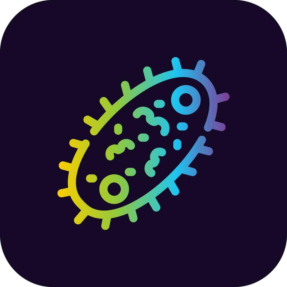 Bacteria Creative Icon Design vector