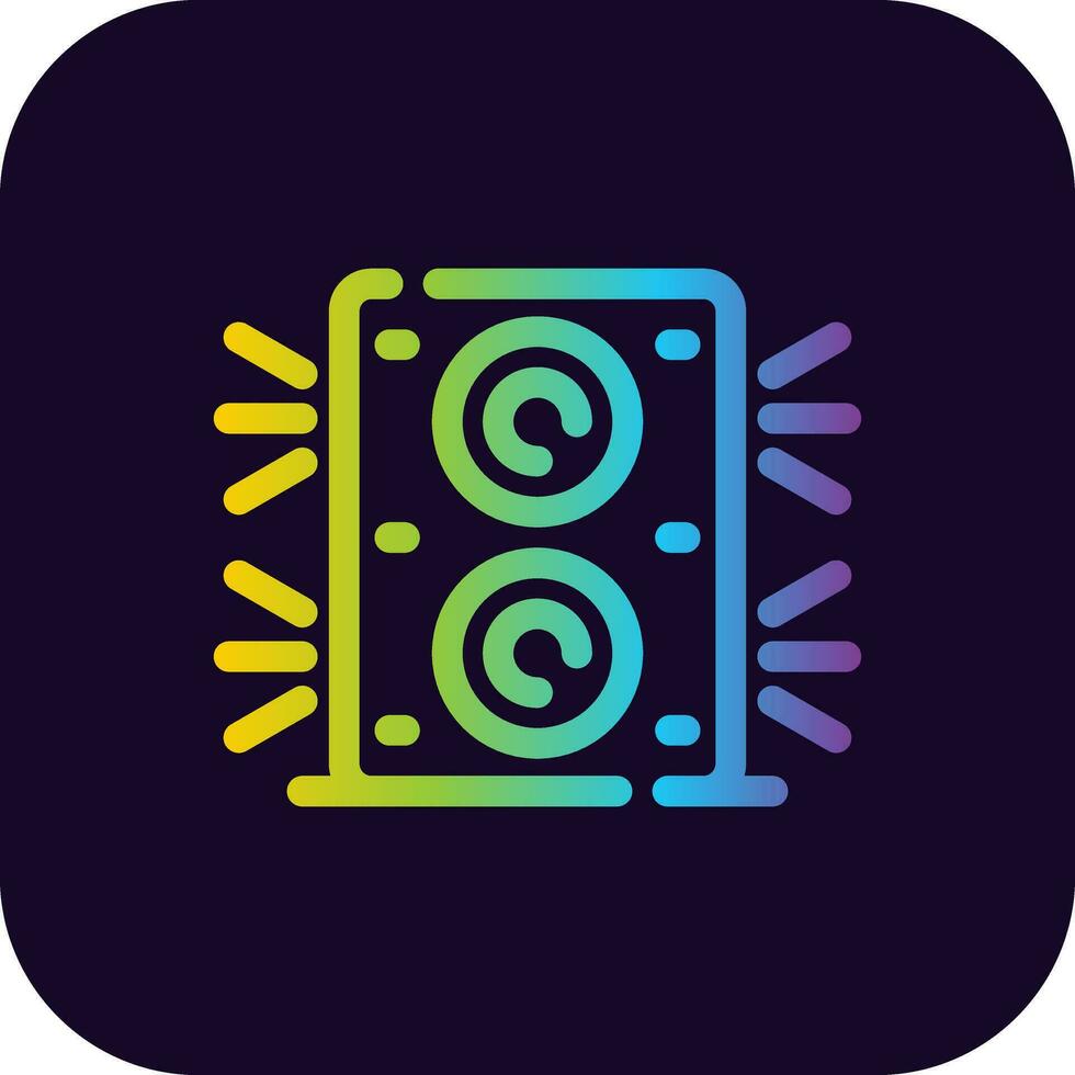 diseño de icono creativo de altavoz vector