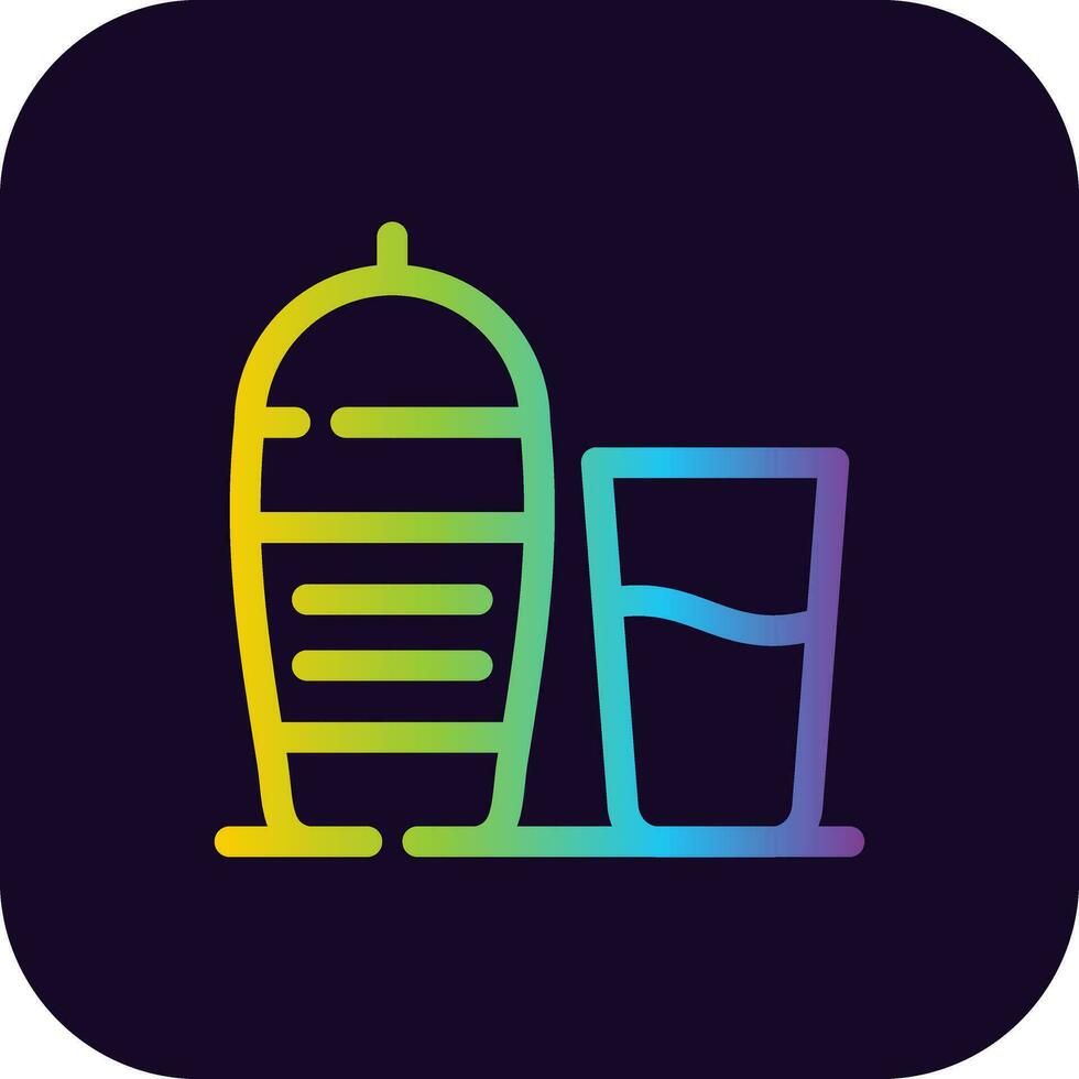 Cocktail Shaker Creative Icon Design vector