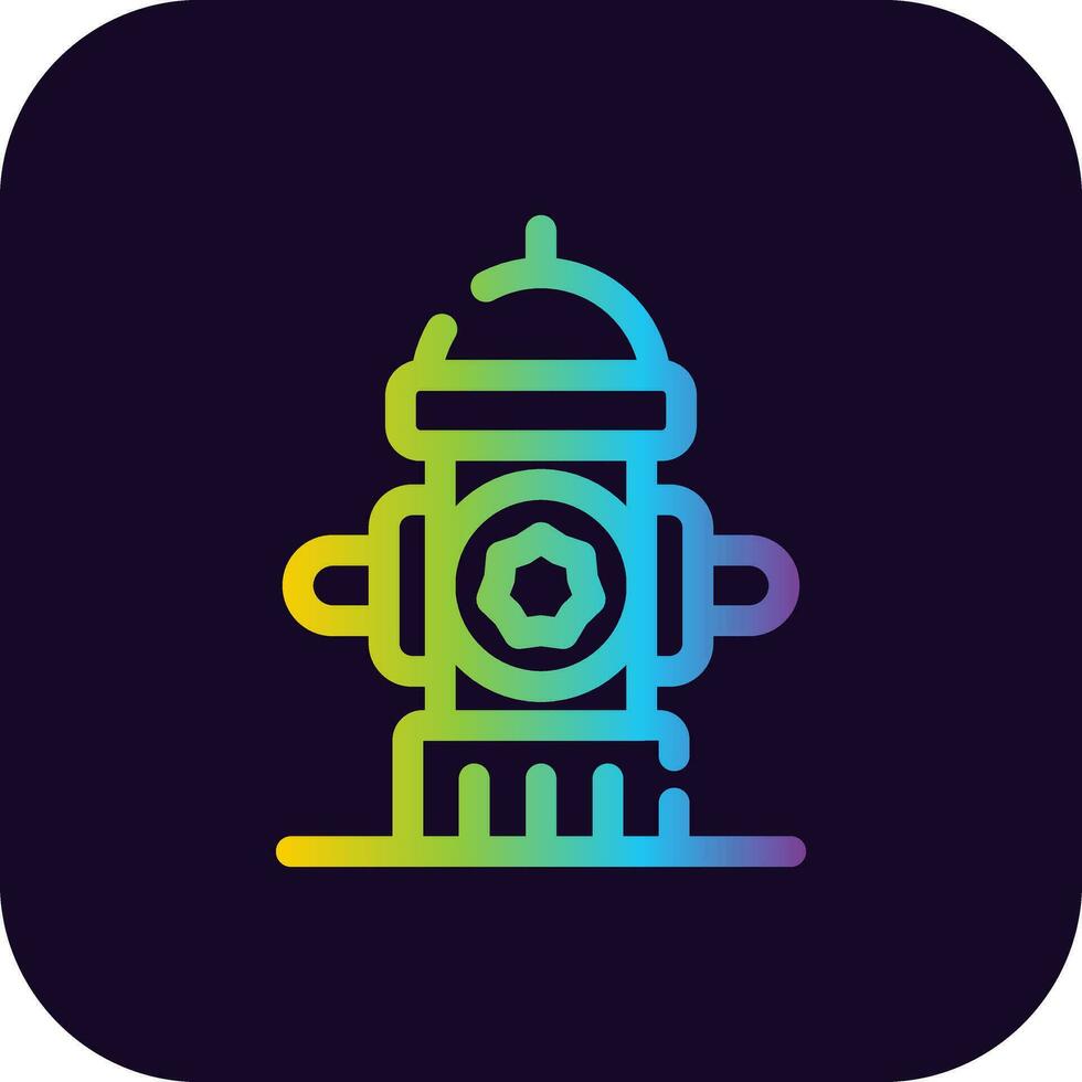 Hydrant Creative Icon Design vector