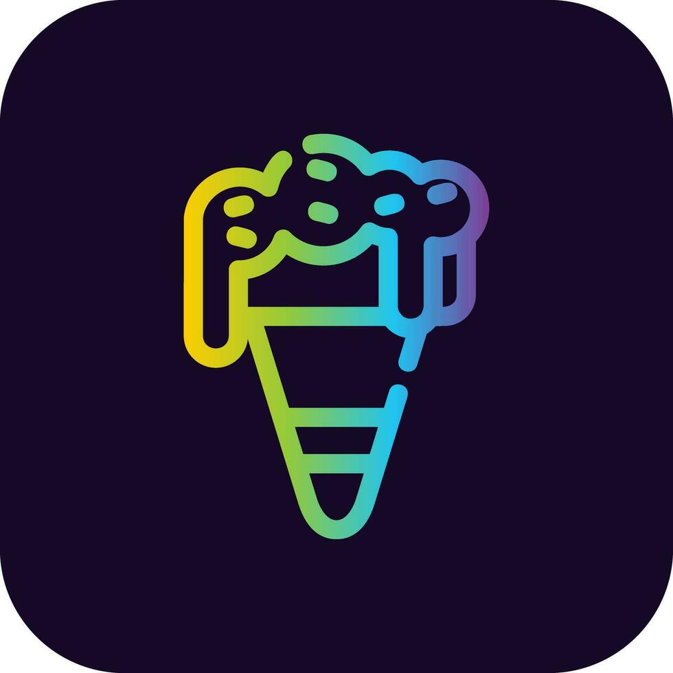 diseño de icono creativo de helado vector