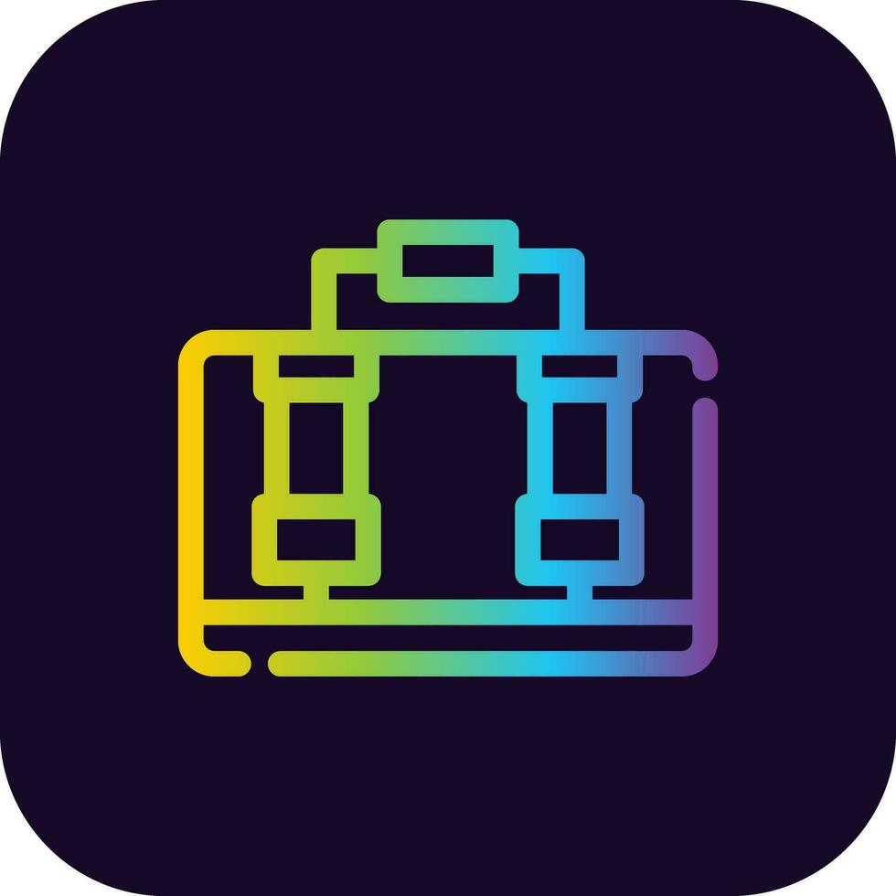 Suitcase Creative Icon Design vector