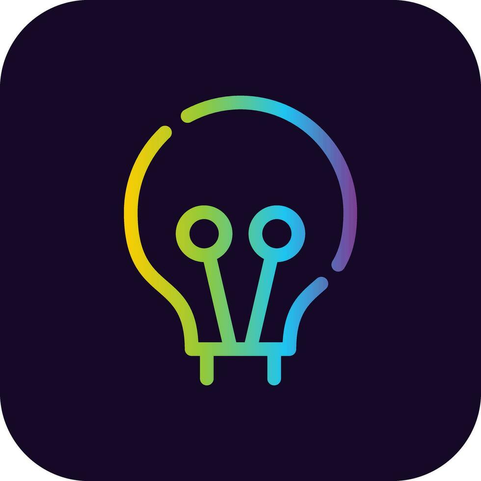 Light Bulb Creative Icon Design vector