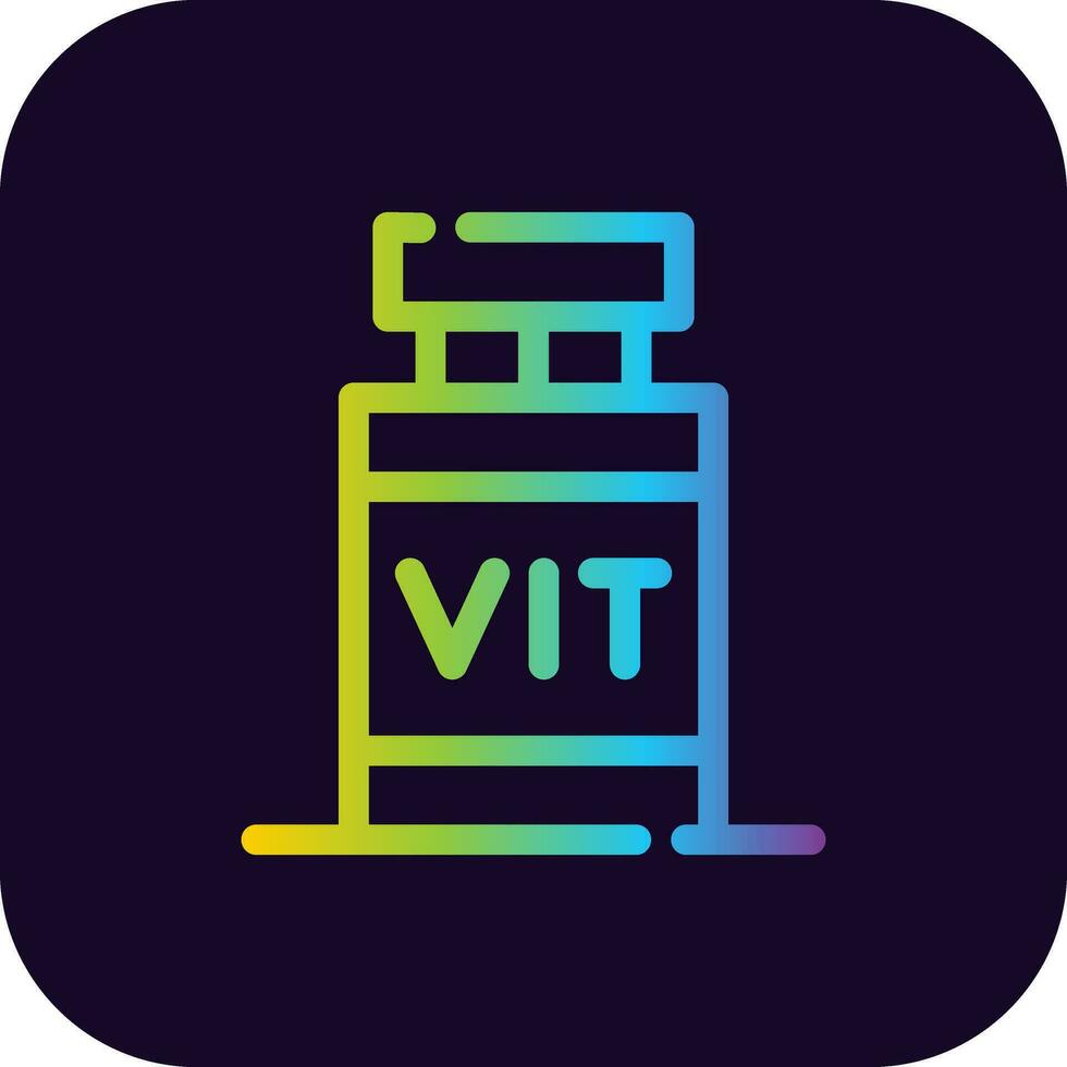 diseño de icono creativo de vitamina vector