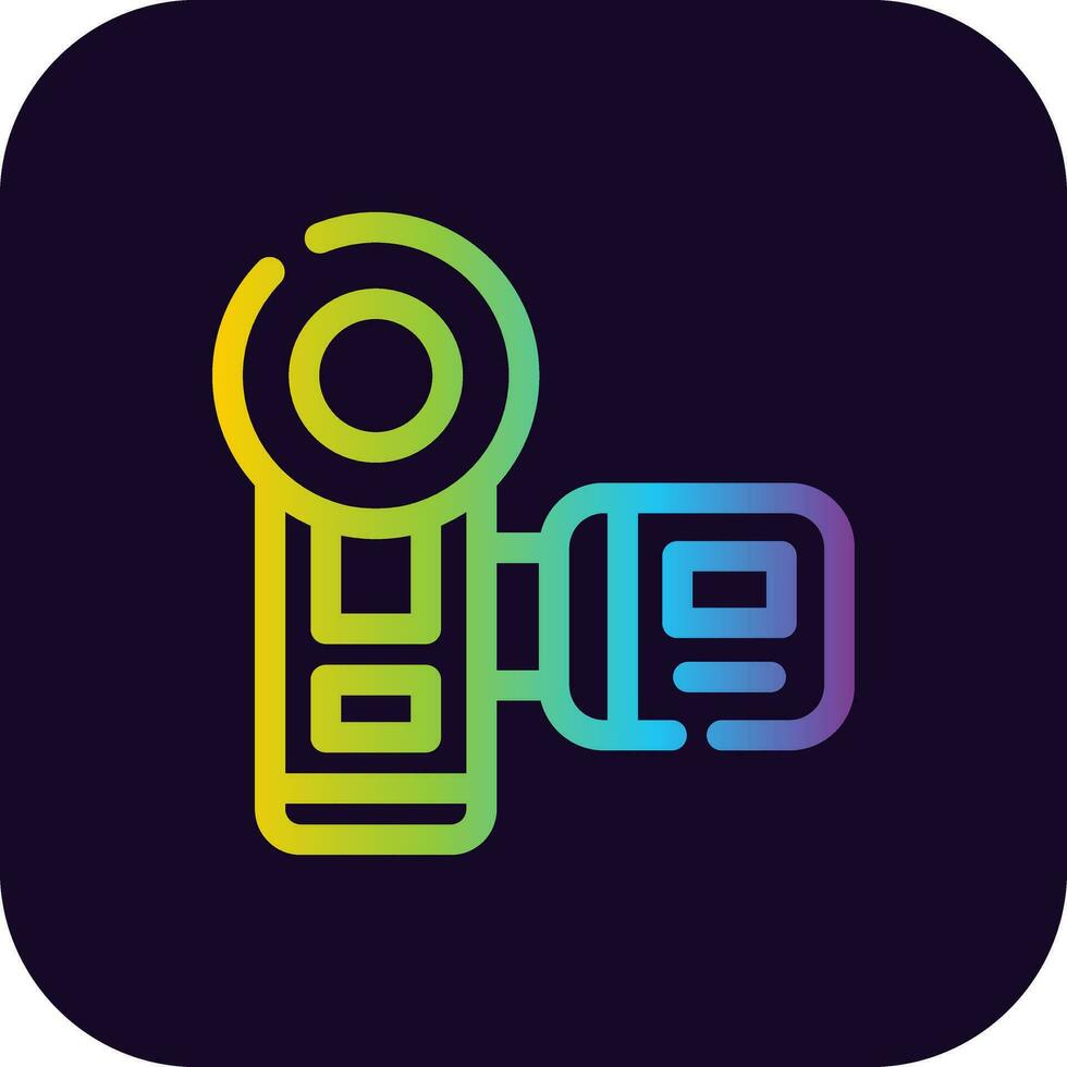 Video Camera Creative Icon Design vector