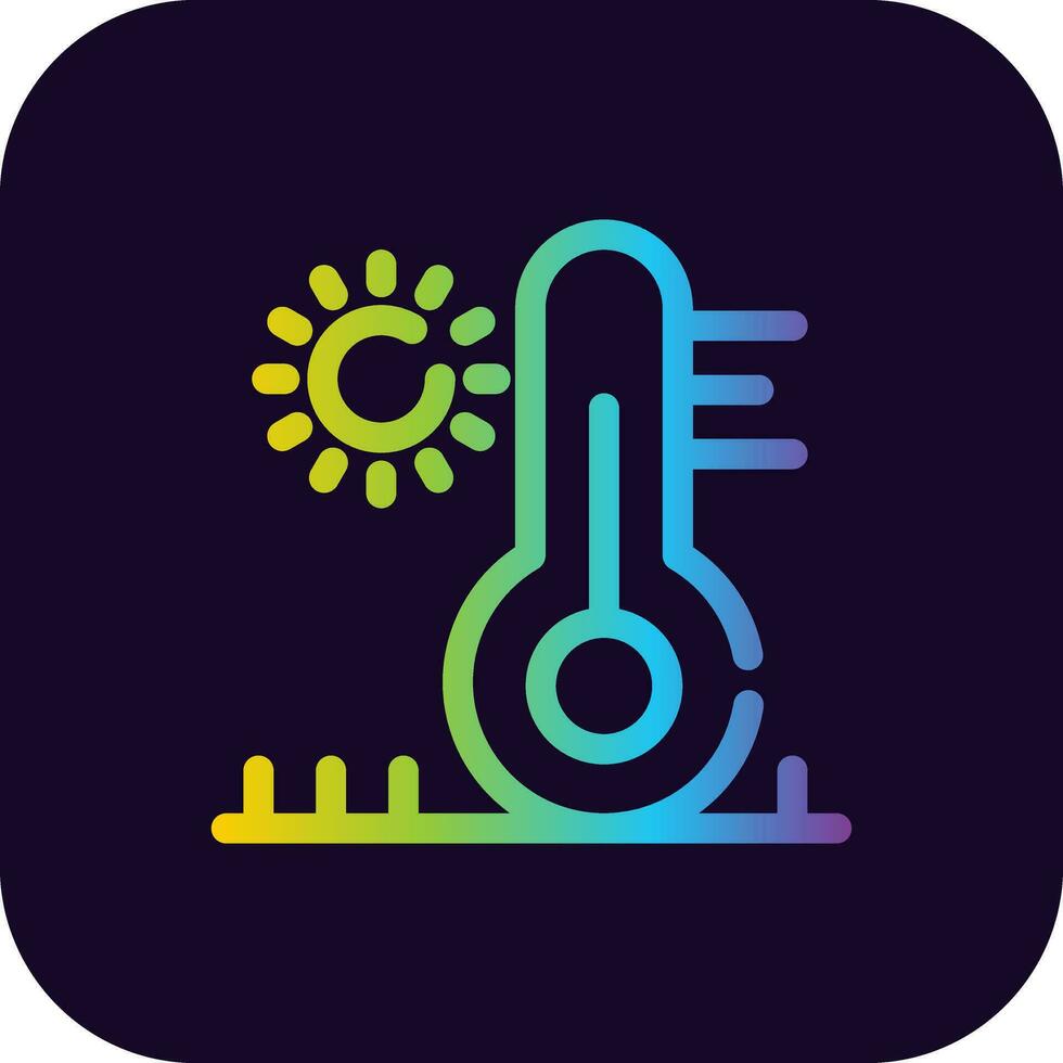 High Temperature Creative Icon Design vector