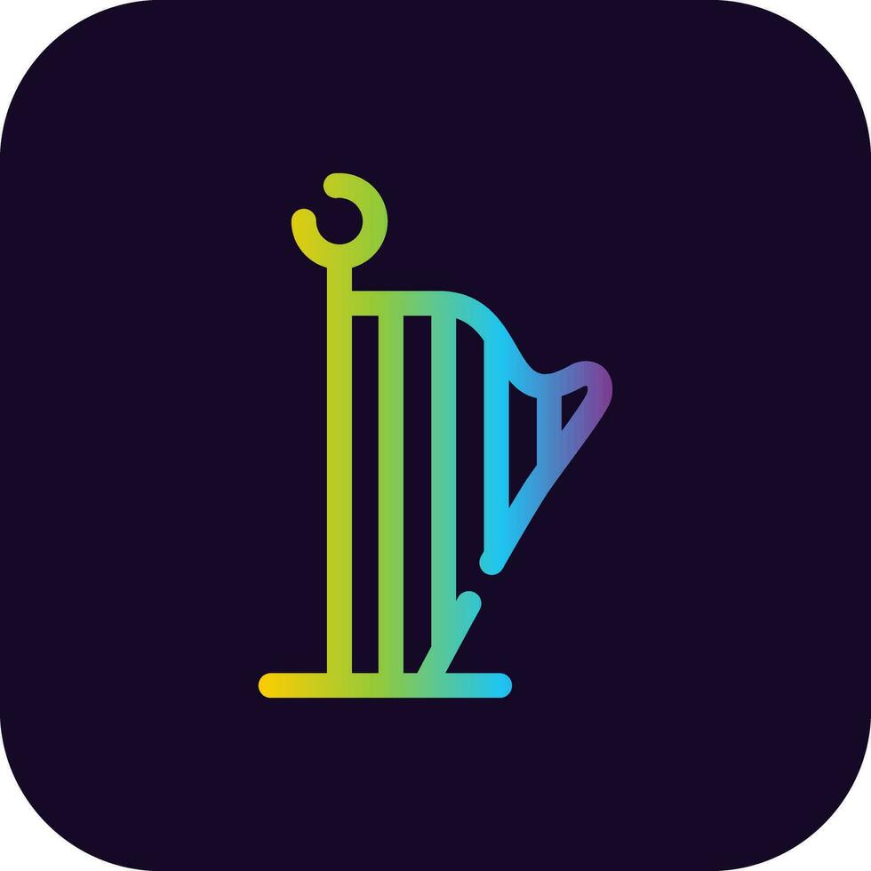 Harp Creative Icon Design vector