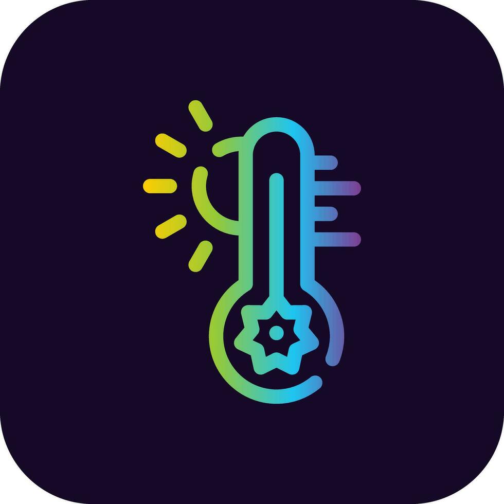 diseño de icono creativo de temperatura caliente vector