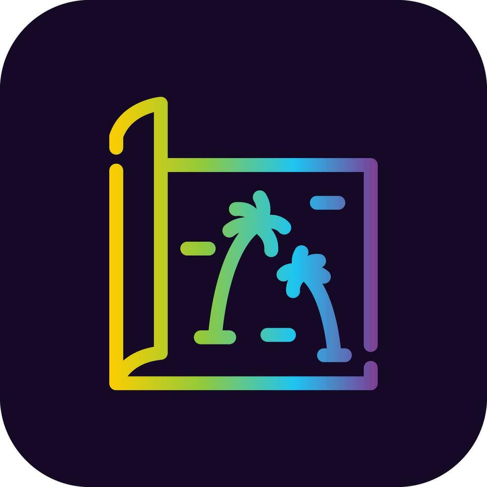Map Creative Icon Design vector