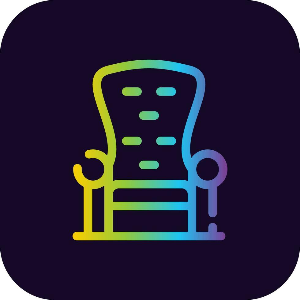 Throne Creative Icon Design vector