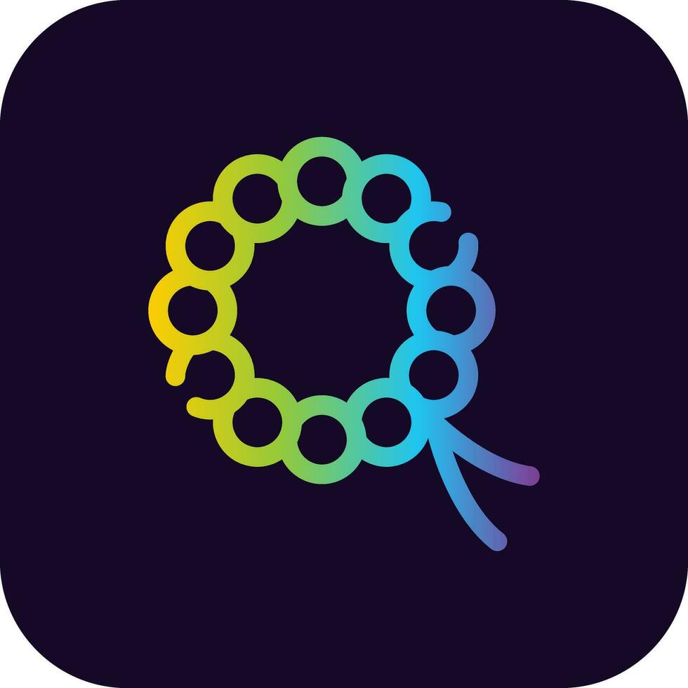 Rosary Creative Icon Design vector