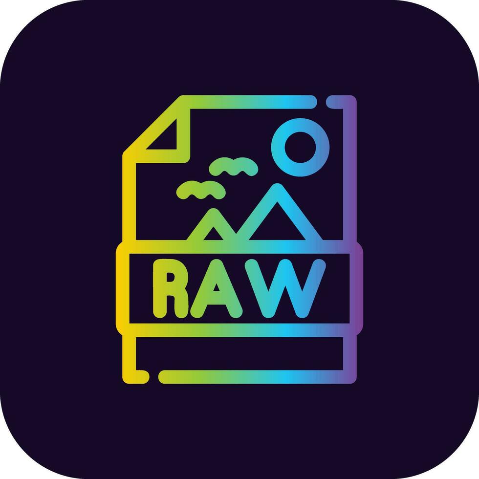 Raw Creative Icon Design vector