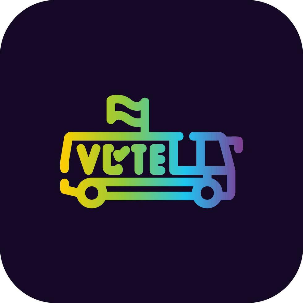 diseño de icono creativo de autobús vector