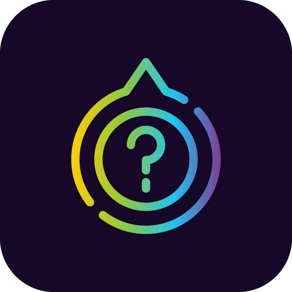 Question Creative Icon Design vector