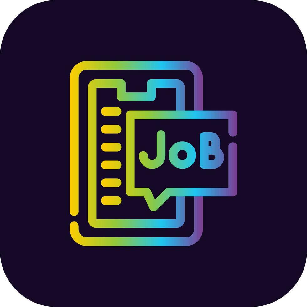 Job Search Creative Icon Design vector