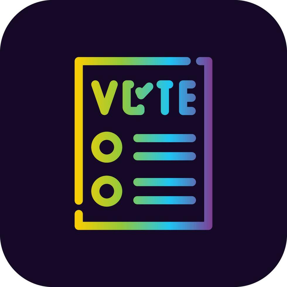 Ballot Creative Icon Design vector