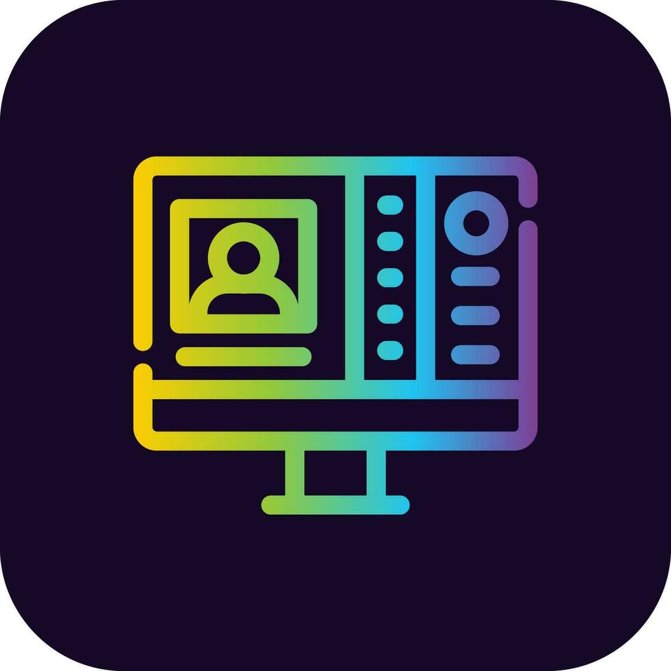 Online Profile Creative Icon Design vector