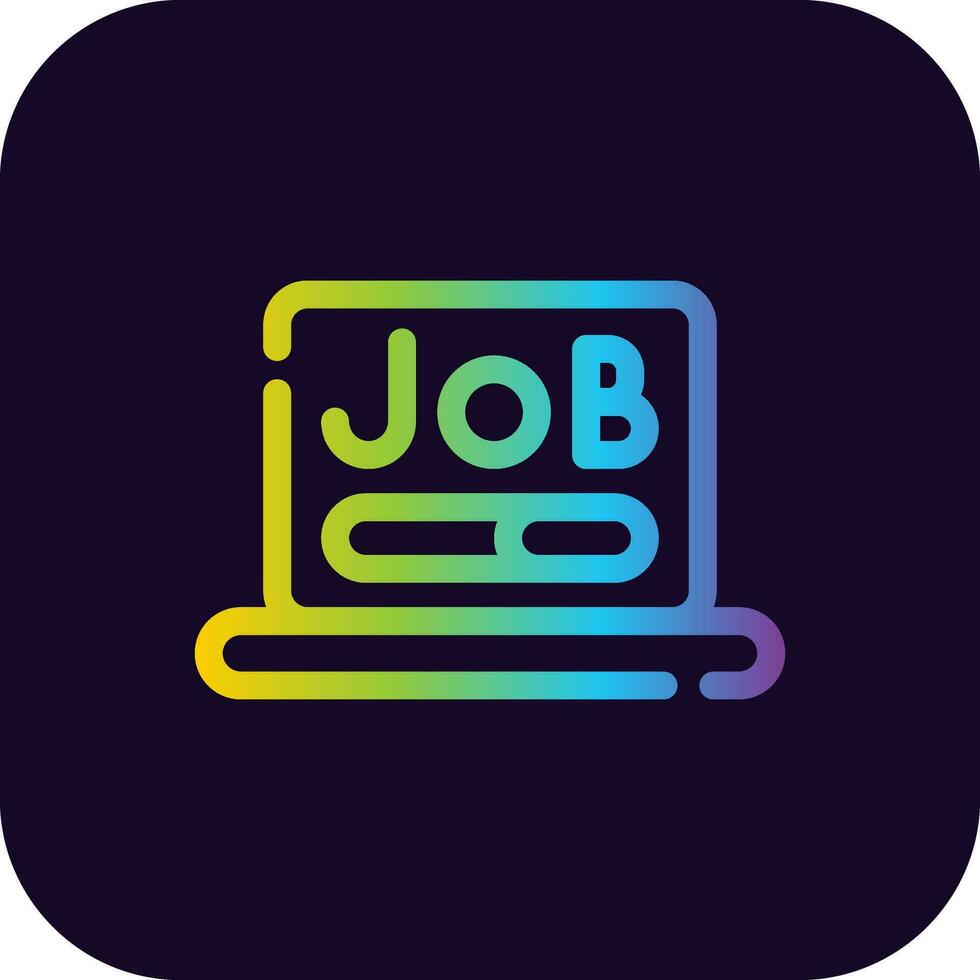 Job Search Creative Icon Design vector