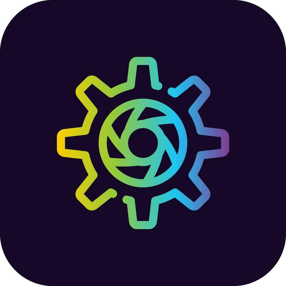 Configuration Camera Creative Icon Design vector