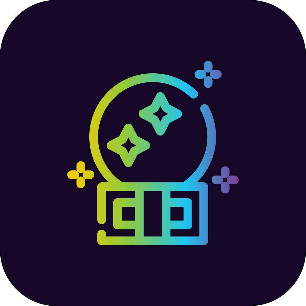 Magic Ball Creative Icon Design vector