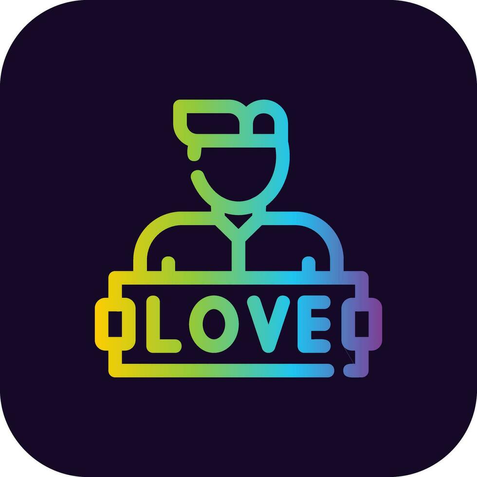 diseño de icono creativo de amor vector