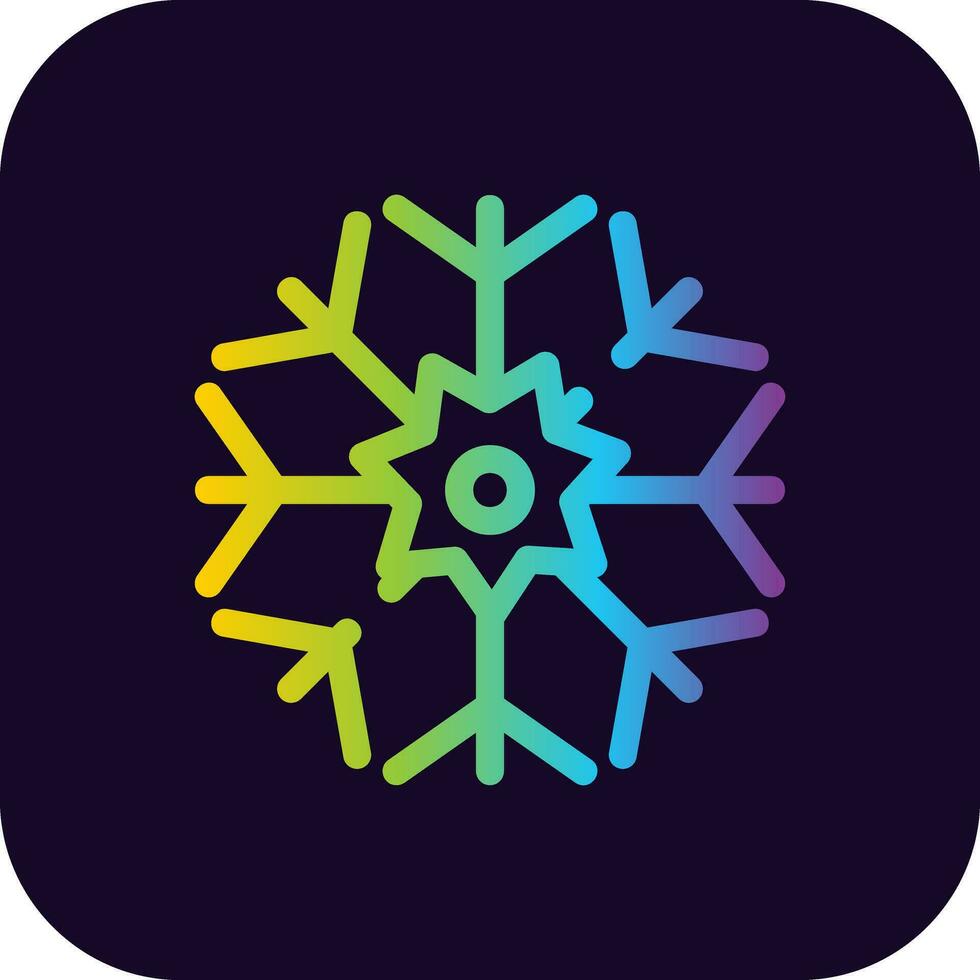 Snowflake Creative Icon Design vector