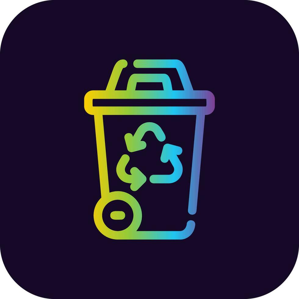 Recycling Bin Creative Icon Design vector