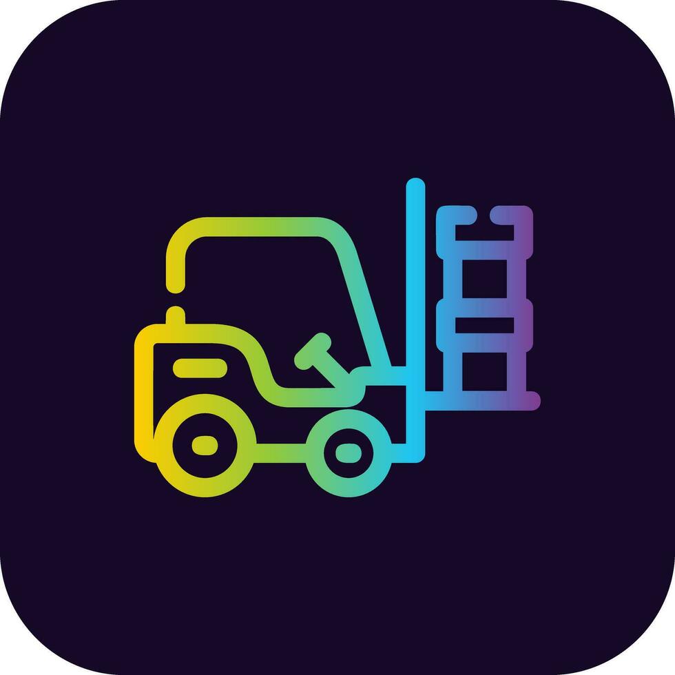Forklift Creative Icon Design vector