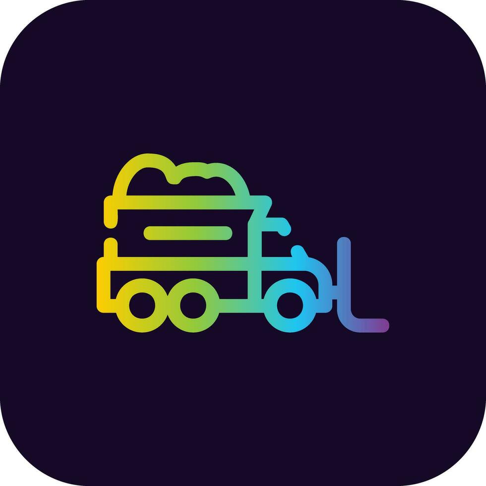 Snowplow Creative Icon Design vector