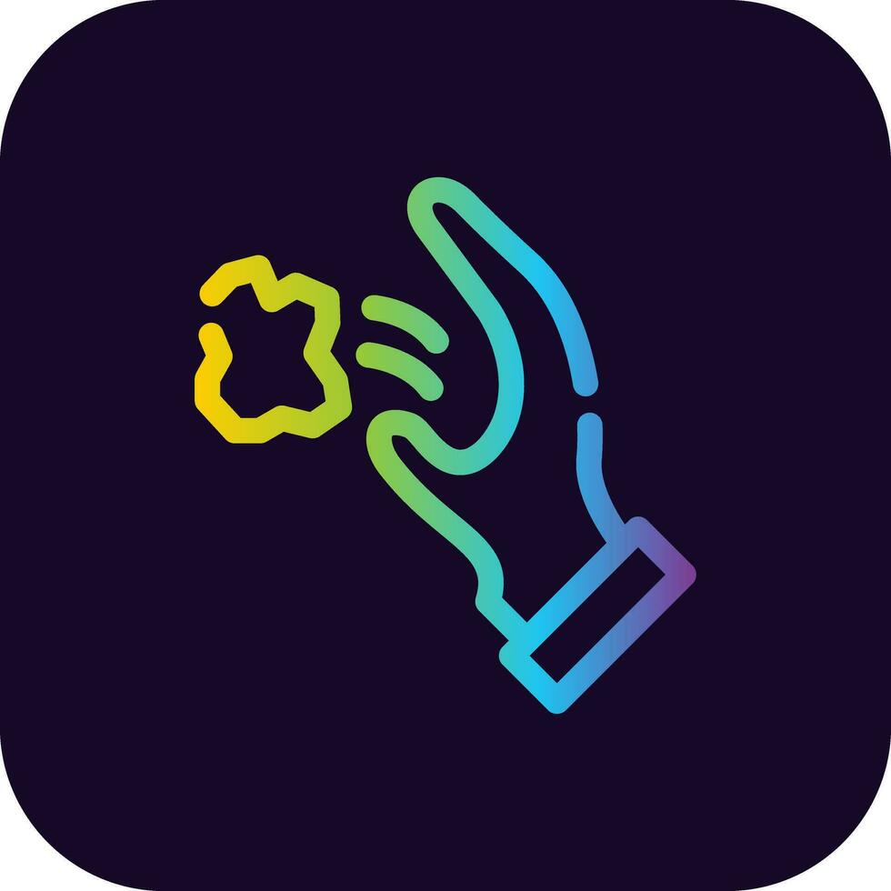 Throwing Trash Creative Icon Design vector