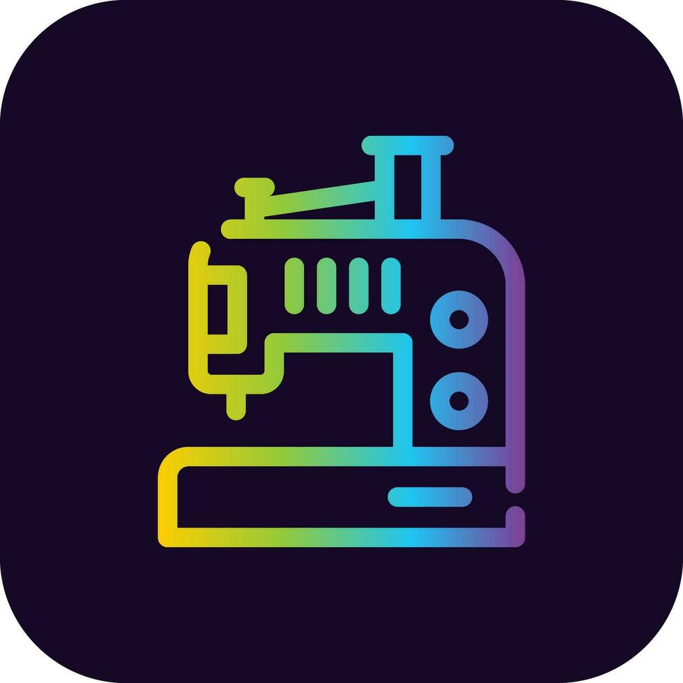 Sewing Machine Creative Icon Design vector