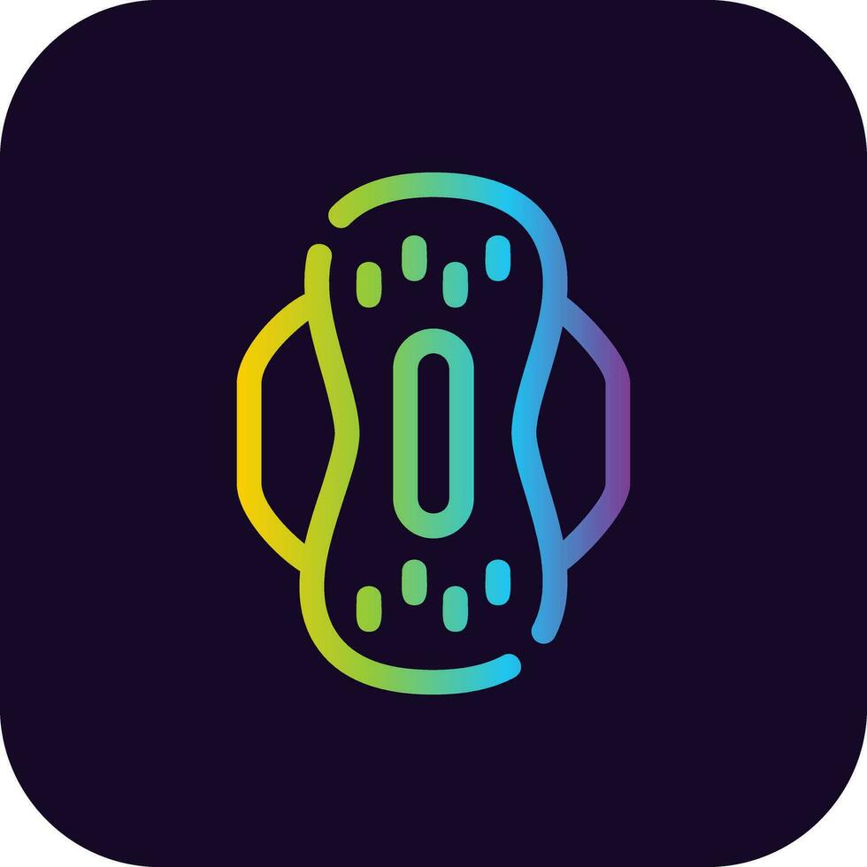 Sanitary Napkin Creative Icon Design vector