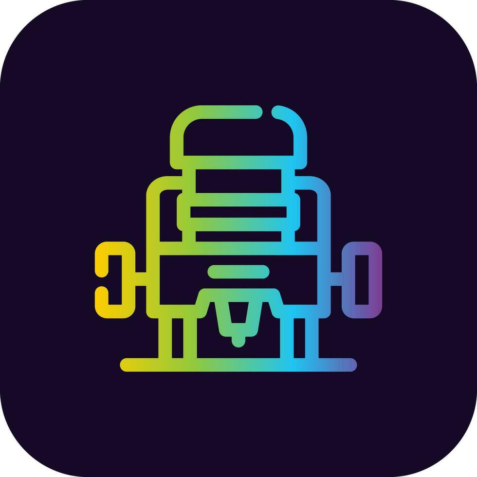 Router Machine Creative Icon Design vector