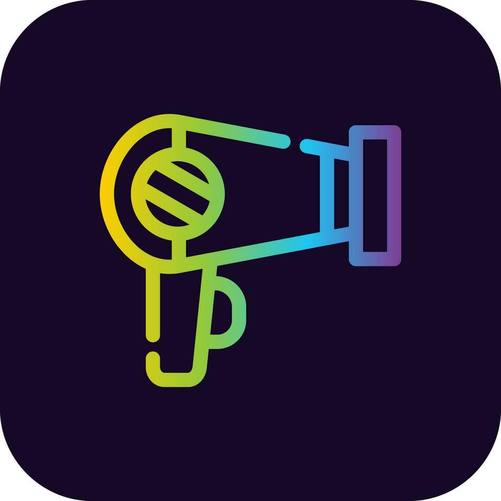 Hair Dryer Creative Icon Design vector