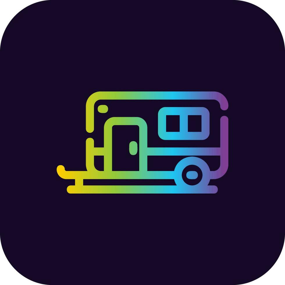 diseño de icono creativo de caravana vector