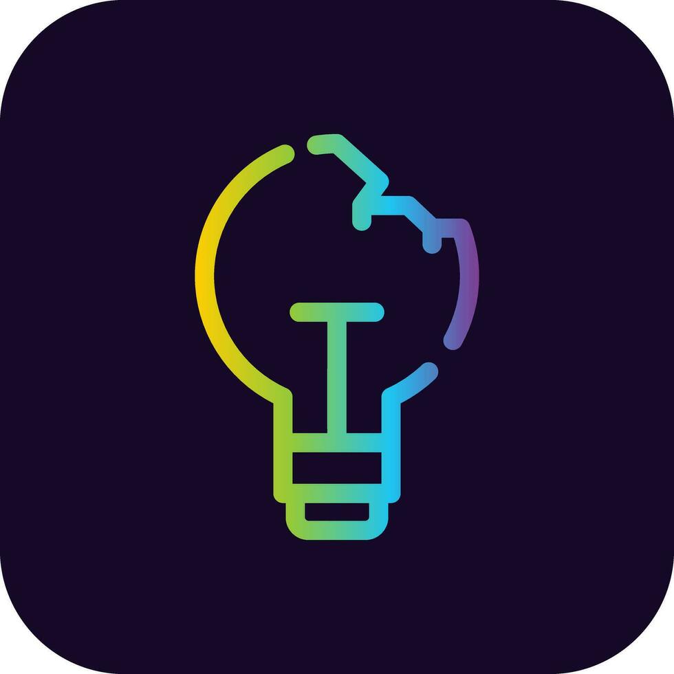 Light Bulb Creative Icon Design vector